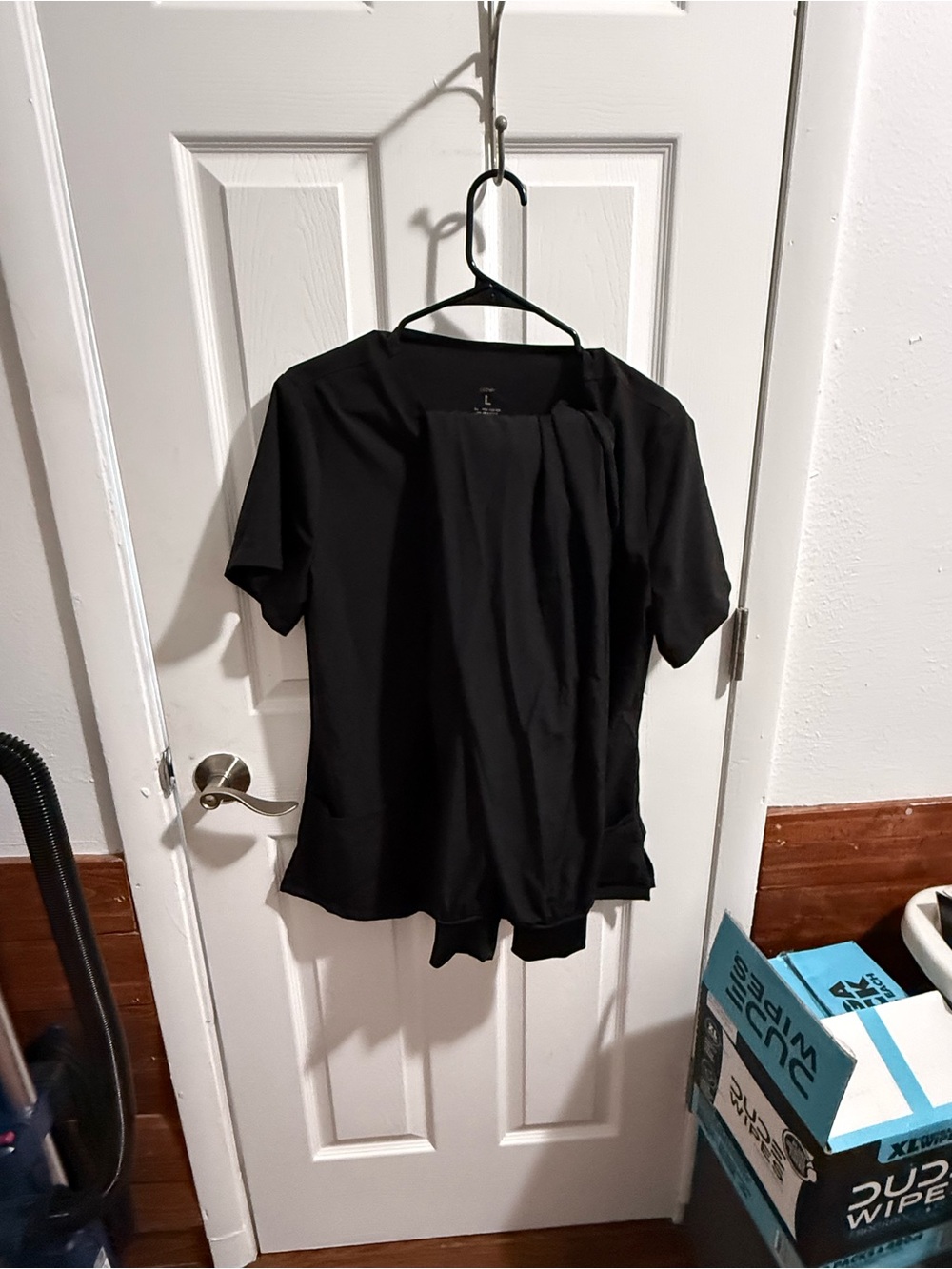 Black Women's Short-Sleeve Scrubs - Classic Lightweight Scrubs